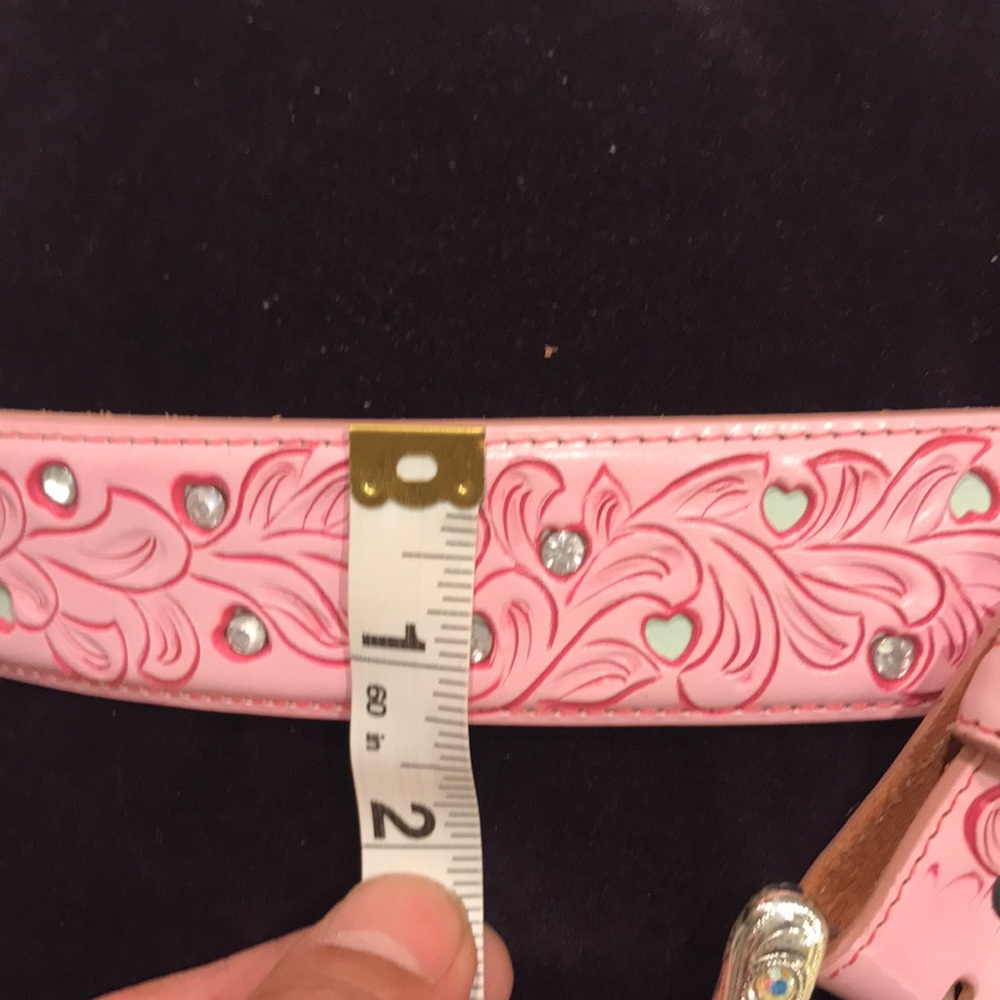 Tony Lama 36/W  leather  used belt - Picture 9 of 12